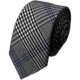 Men's tie gray classic British Nordic Japanese college style student ins shirt narrow plaid gentleman trendy man