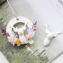 Beauty Mule Classic Diy Fragrant Lavender Gypsum Christmas Deer Antlers Silicone Molds Die DIY Handmade Fragrant Stone