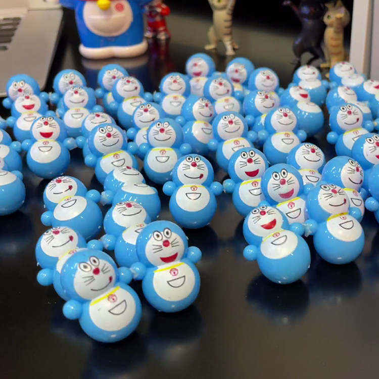 Net Red Tumbler Machine Cat Bite When Cat Blue Cat Shaking Cartoon Creativity Cute Blue Fat Sub Swing Maggie