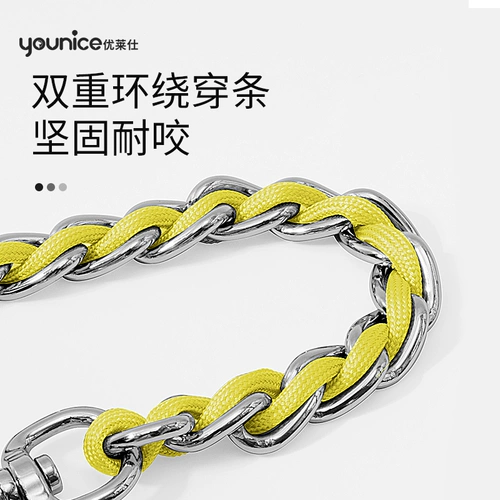 Dog Traction Dog P Взрыв Взрыв -Взрыв -защищен в нержавеющей стали воротник маленький большой собачий фонд Mao P Цепный кольцо для вымывания железной собаки.