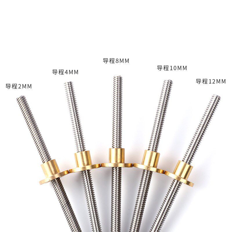 T Type Screws T10 Wire Rod Stepping Motor Wire Rod 3D Print Machine Wire Rod Nut Diameter 10mm