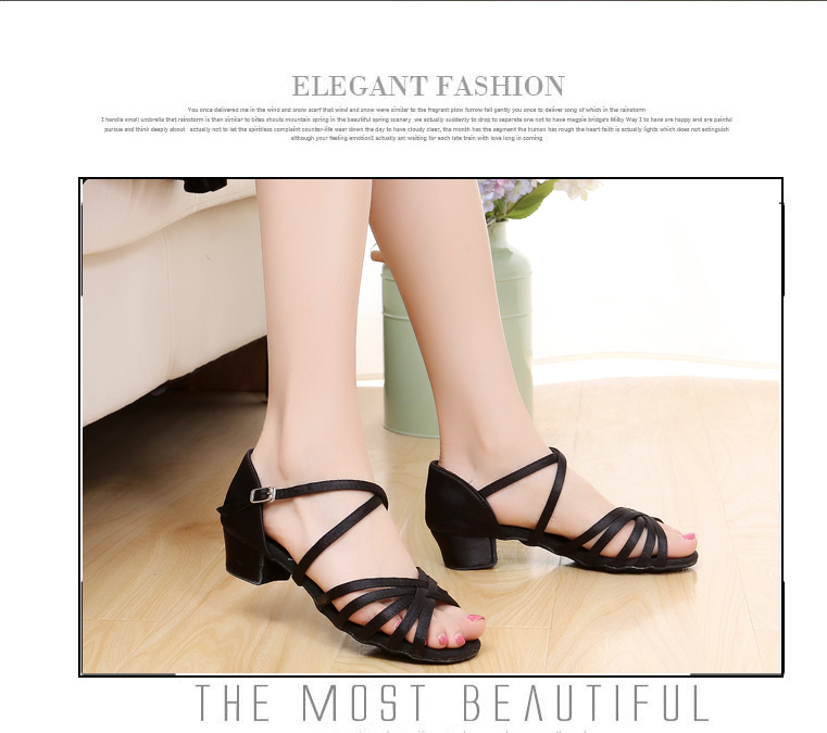  Beating Din Dancing Shoes Latin Dance Shoes Children Young Children Adults to Dance with Girls Dancing Shoes Practice Pulling Nails Dance Shoes