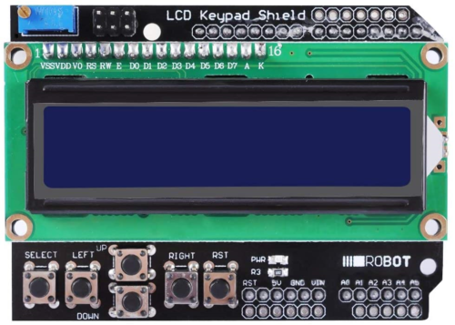 LCD1602 字符液晶屏 输入输出扩展板 LCD Keypad Shield