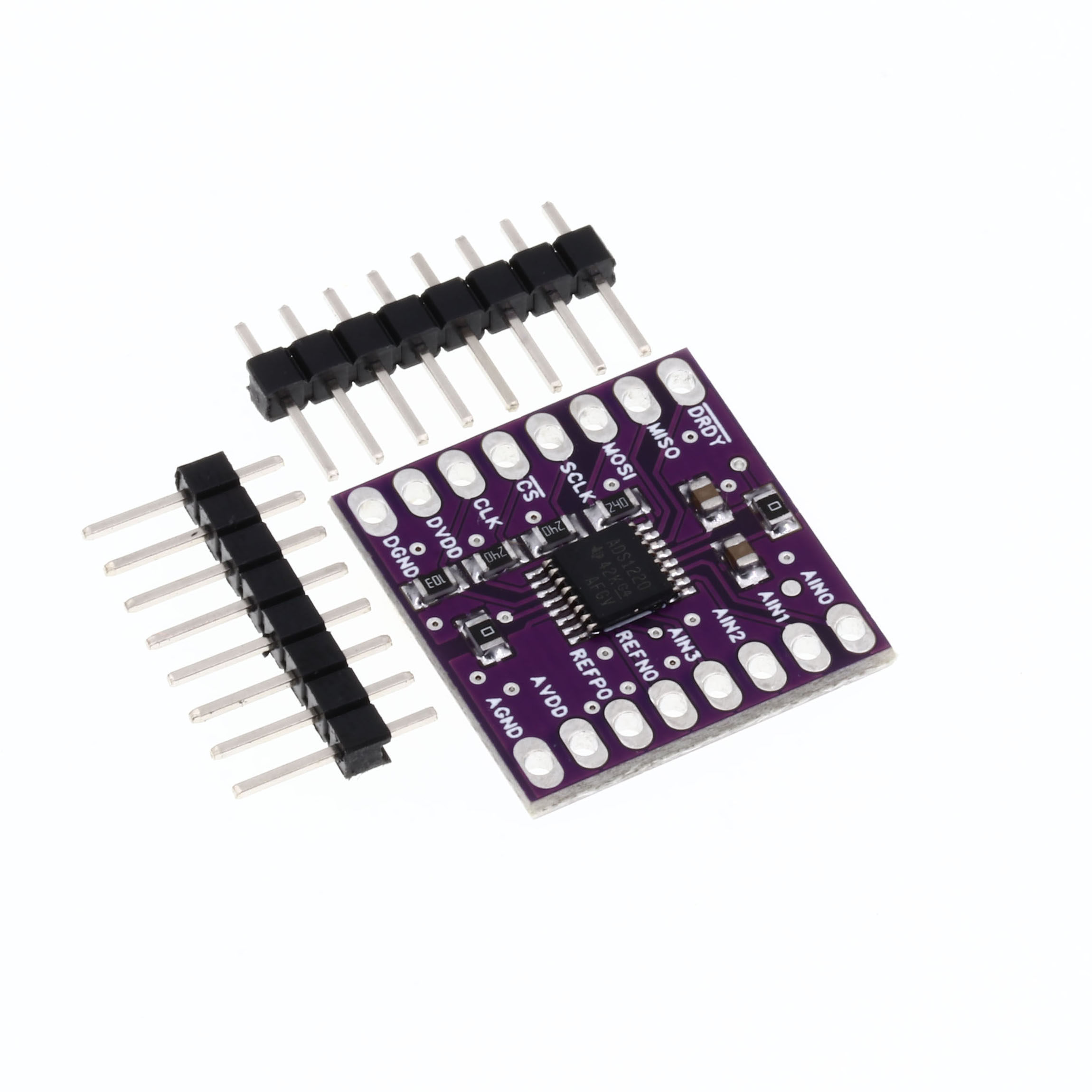 ADS1220模数模块 ADC SPI 低功耗 24位 模数转换器