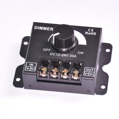 led软硬灯条灯带调光器亮度调节器 DIMMER 旋钮开关12V/24V30A