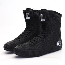 PODARCEK professional high-top boxing shoes for boys and girls training competition fighting Sanda shoes squat deadlift shoes