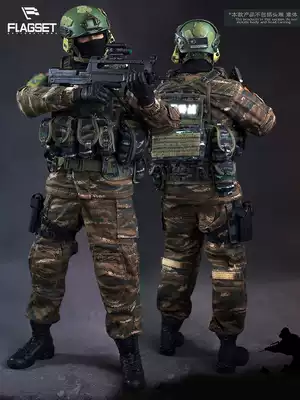 (Spot) Flagset Chinese special team Falcon commando fs73026 1 6 soldiers military model