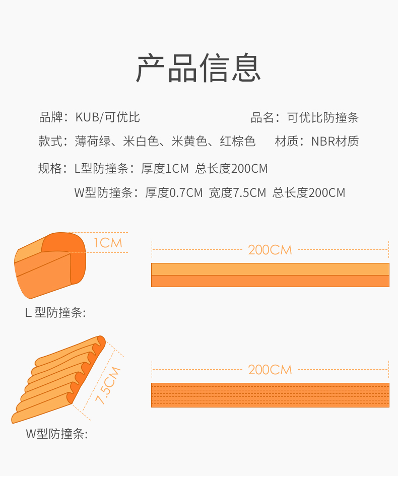 可优比 婴儿防撞角 4个 图8