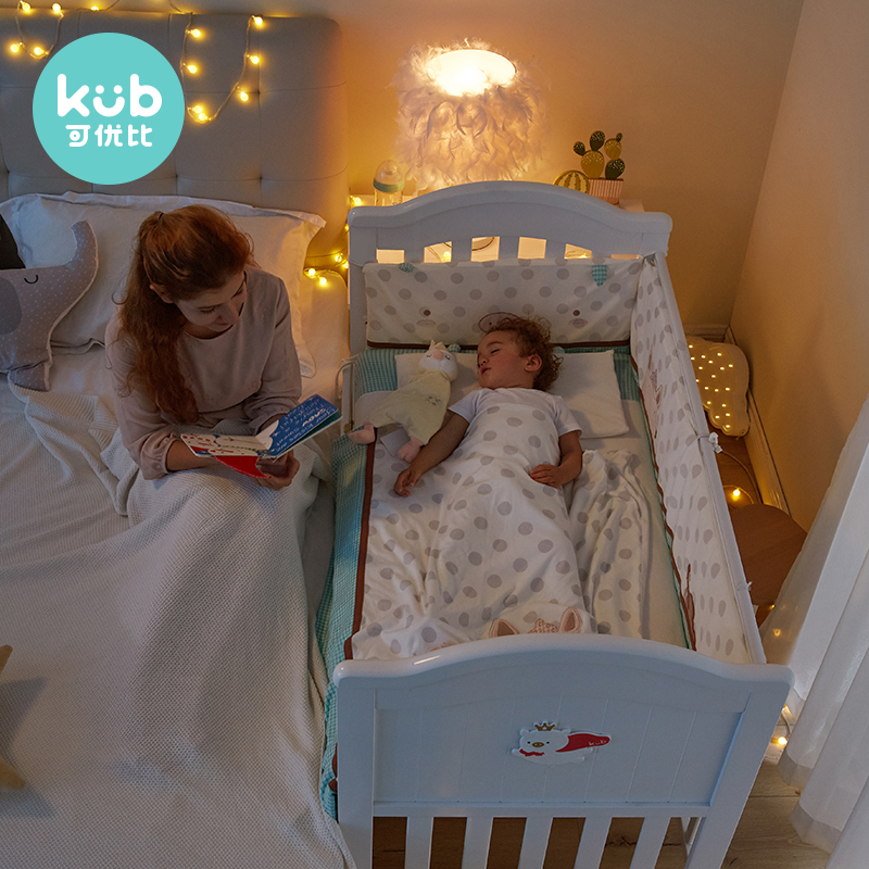 Better than children's solid wood bed multi - functional crib newborn splice cradle bed
