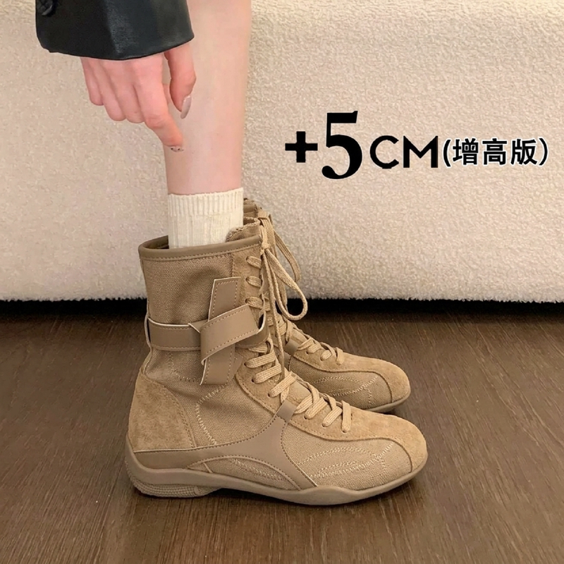 Martin Boots Casual Sports Training Short Boots Women's 2026 New Autumn Mid-Calf Western Boots Cowboy Motorcycle Boxing Boots