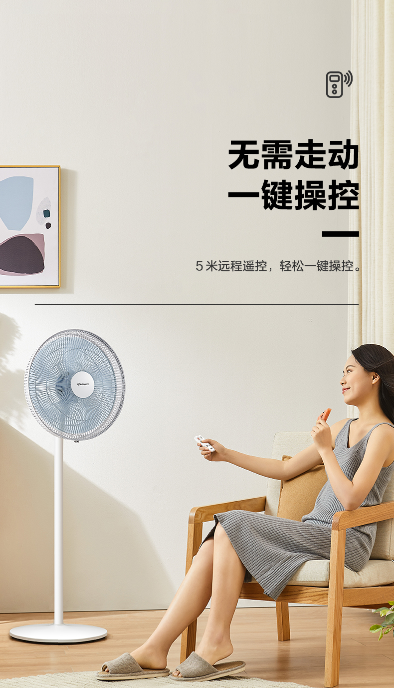 艾美特  5叶立式循环电风扇 图13