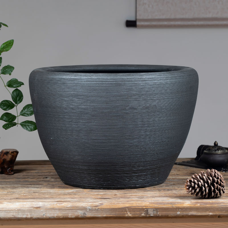 Jingdezhen ceramic aquarium water lily big crock pot lotus bowl lotus basin courtyard tank hotel brocade carp cylinder furnishing articles