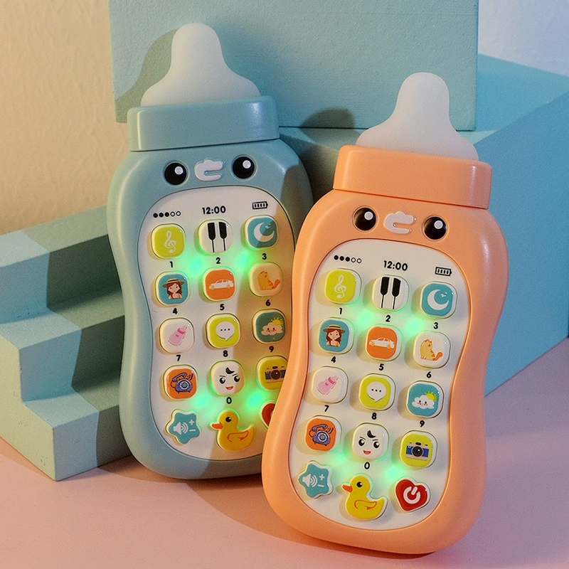 Baby puzzle early education boys and girls smart princess baby bottle toy mobile phone children's simulation phone baby can bite