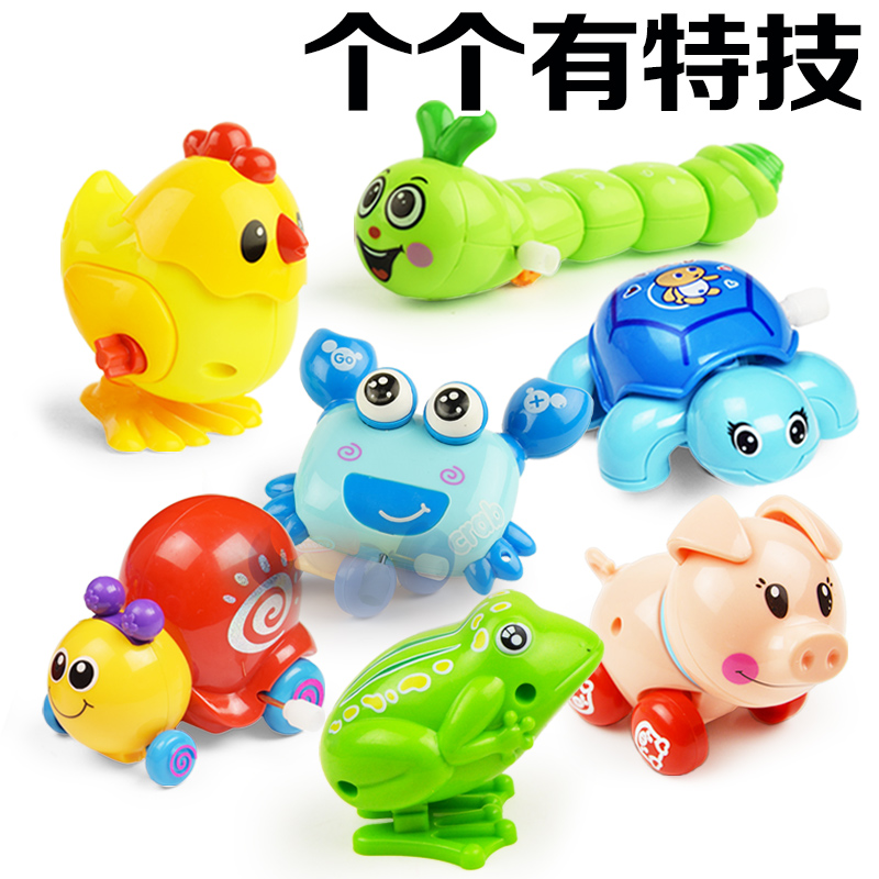 Children Baby Baby Baby toddler clockwork toy girl small animal frog toy wholesale 0-1-2 one year old