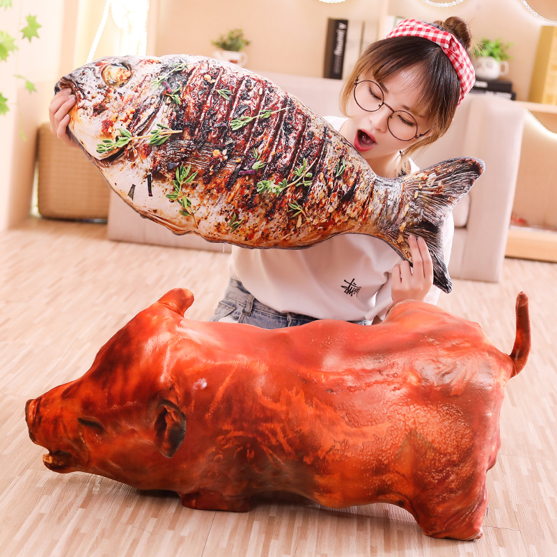 Creative snacks food personality simulation big pig's trotters chicken leg pillow cushion nap pillow trembles the same girl gift