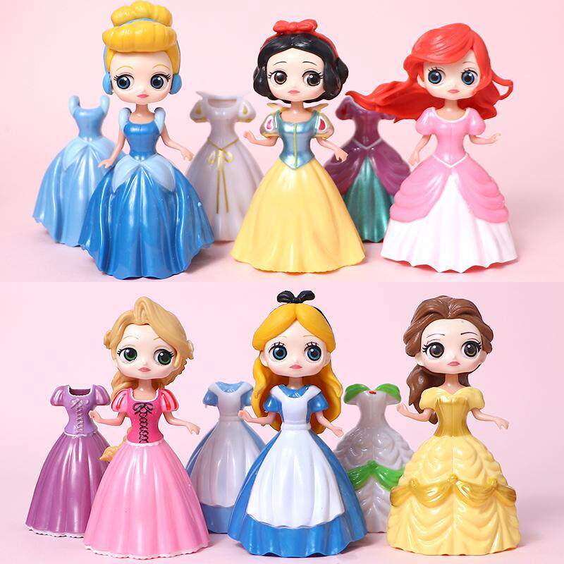 White Snow Princess Elsa Doll Esha Ice Age Children Swap Toys Ana Mermaid Girl Girl