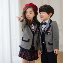 Kindergarten Garden Clothing Spring Autumn Clothing Yinglun College Wind Children Class Suits Korean Version Elementary School Childrens School Uniform Autumn Winter Suits