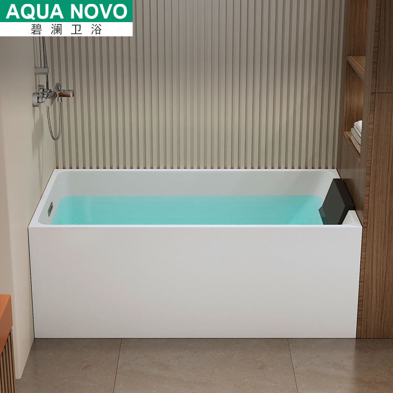 Bilan new small household type household acrylic bathtub thin edge large space 1-1 7 full size non-standard custom