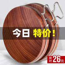 Tainan old vegetable board solid wood household round chopping board kitchen cutting board whole sticky board iron wood cutting board knife occupied board vegetable Pier