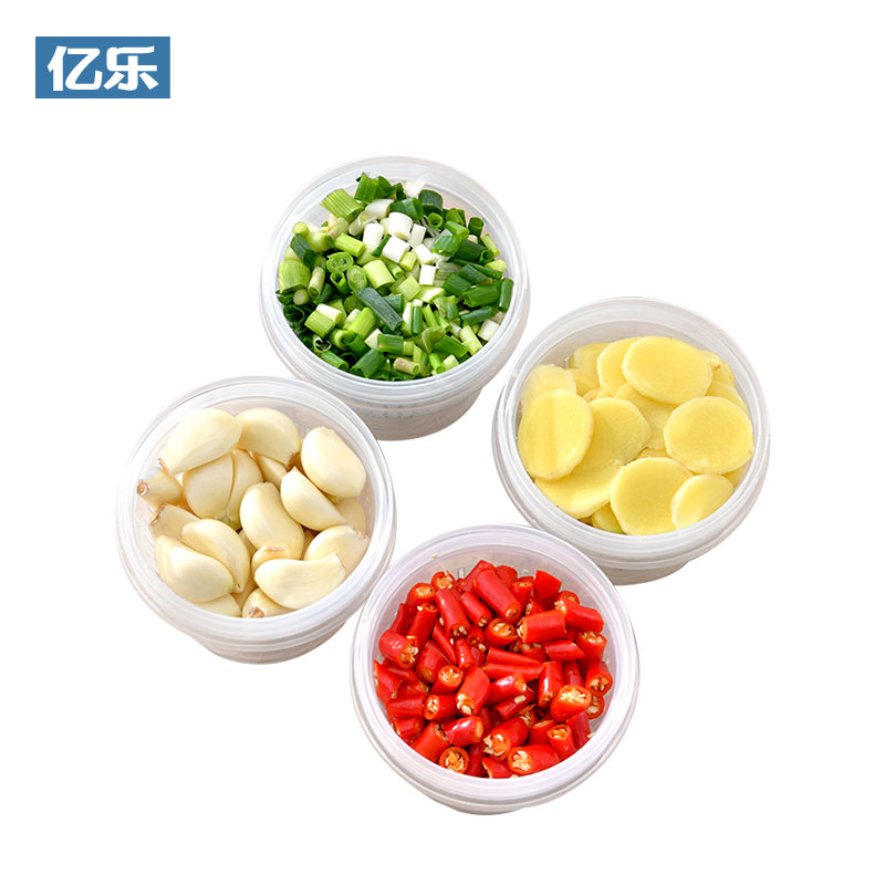 Green onion ginger garlic fresh-keeping storage box plastic drain refrigerator fruit and vegetable kitchen small food box with lid seal