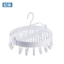 Home Folding Clothes Hanger Sun Socks Underwear Briefs Sunning Clothes Hanger Multifunction Windproof Subband With Clips Brief