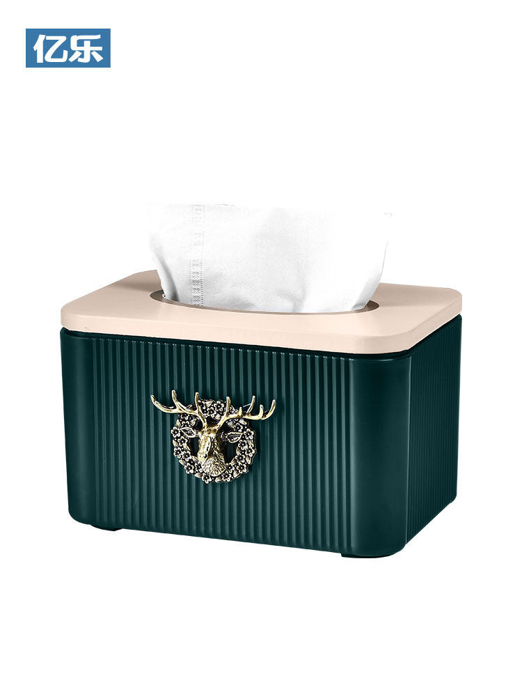 Elk tissue box living room bedroom light luxury style creative high-end home simple toilet paper box European style modern personality
