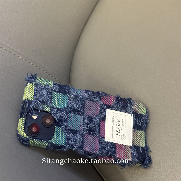 Denim Jeans Canvas Two Tone 15, 14, 13, 12, 11 iPhone Case
