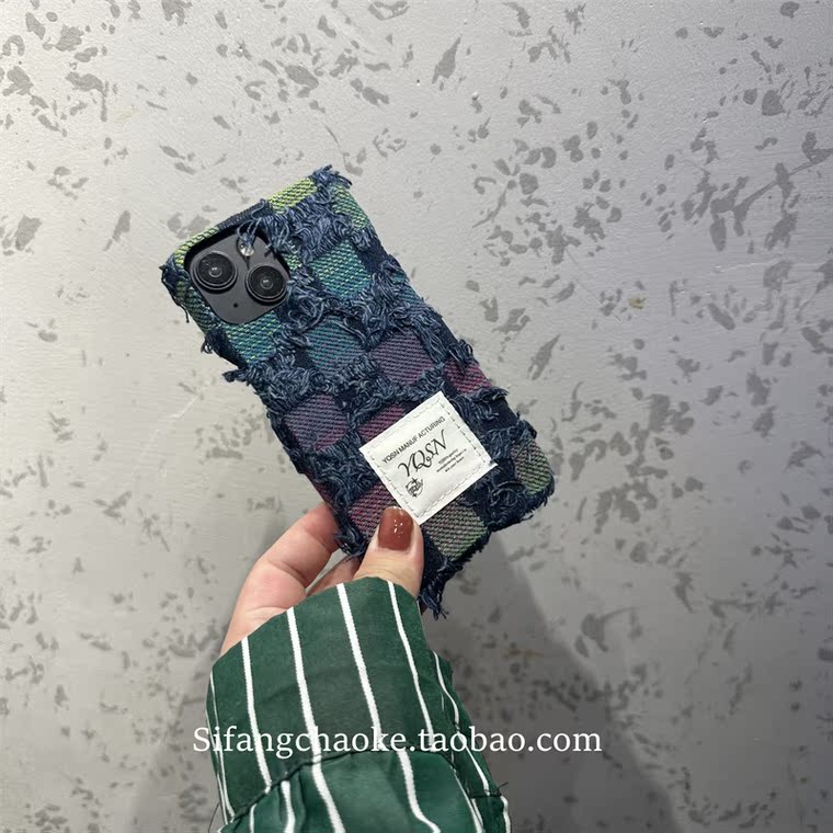 Denim Jeans Canvas Two Tone 15, 14, 13, 12, 11 iPhone Case