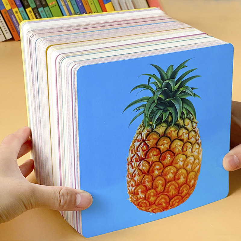 Early Education Card Children's Enlightenment Cognitive Card 1-2-3 years old baby look at the picture recognition animal toddler literacy card