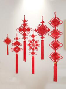 Chinese Knot Pendant Living Room Large Entry Door Ornaments Small Size Ruyi Auspicious Peace Truelove Knot Red Town Hous