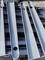 Customized glass awning carbon steel corbels and beam brackets stainless steel awning steel beams fully welded I-beam structure