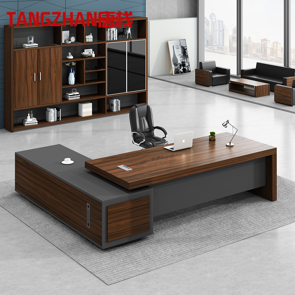 Boss Desk President Desk Atmosphere Simple Modern Executive Desk Office Single Supervisor Manager Desk Chair Combination
