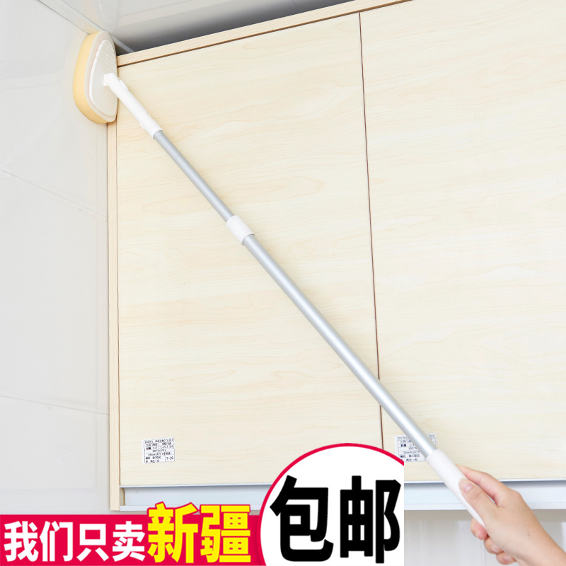 Home Floor Brush Long Handle Dust Removal Brush Bathroom Toilet Wall Decontamination Brushed Tile Sponge Kitchen Cleaning Brush 