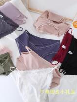 Underpants women black cotton antibacterial breathable cotton girl Japanese cute cartoon sweet low waist graphene 4
