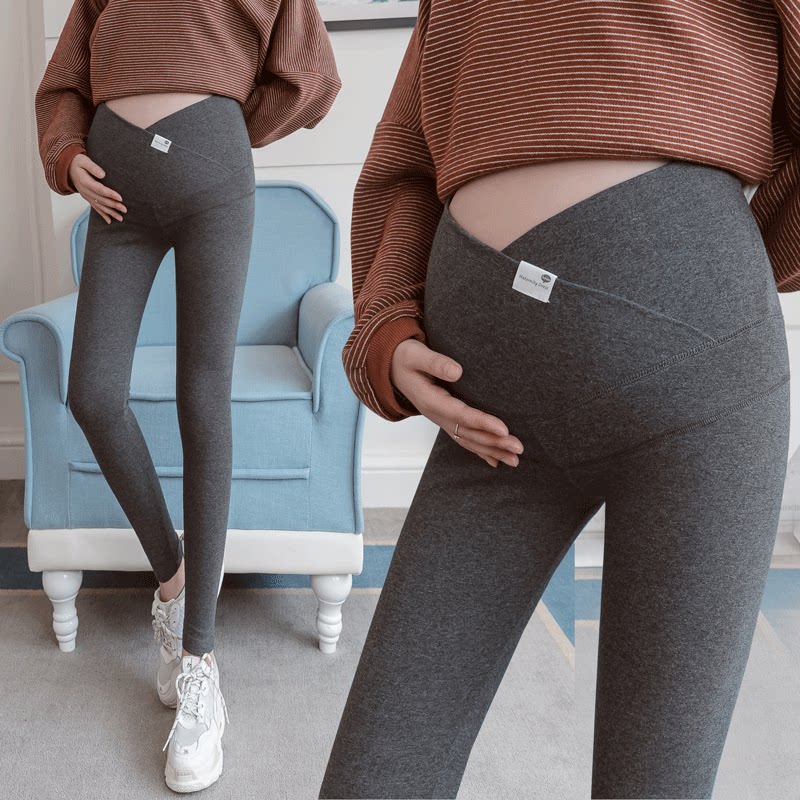 Pregnant women punched pants and wear 2022 new small pants in autumn nine pants in autumn
