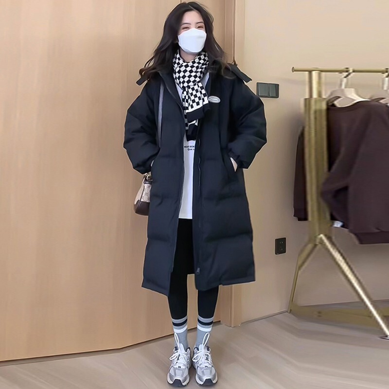 Down Cotton Jacket for Women, Mid-Length, 2026 New Style, Oversized Cotton-Padded Jacket, Winter Puffer Jacket, Thickened Cotton Coat Down Cotton Jacket for Women, Mid-Length, 2026 New Style, Oversized Cotton-Padded Jacket, Winter Puffer Jacket, Thickened Cotton Coat
