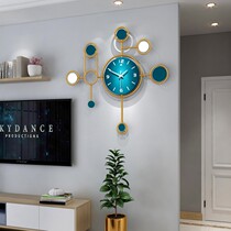 Nordic light luxury wall clock living room modern simple fashion home decoration art personality creative wall clock clock