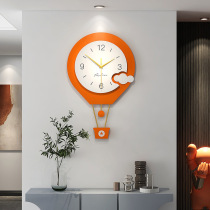 Creative Balloon Hanging clock Living room Home mute Modern minimalist clock Nordic light lavish wall Decorative Dining Room Clocks