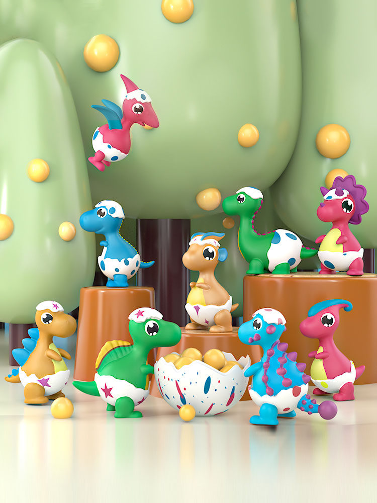 Dragon Rice Group Surprise Blind Box Fear Dragon Egg Mini Model Intelligent Dinosaur Toy Barking Dragon Chia Dragon Wing Dragon Wrist Dragon