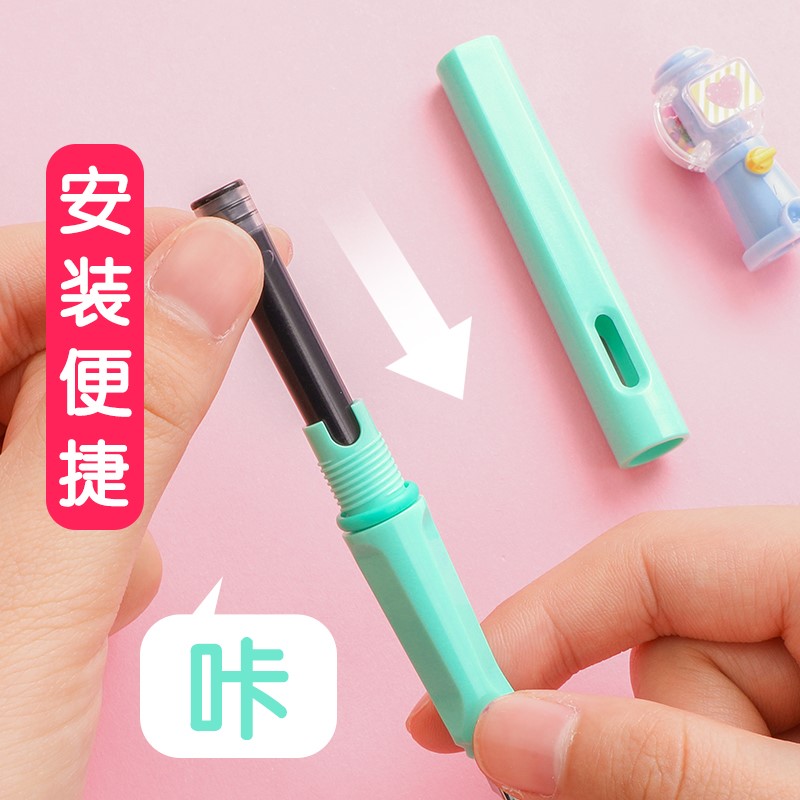 Macaron pen Zhengzi Calligraphy Special 0 5mm Love Little Fresh Boys Girls Primary School Children With Hard Pen Children