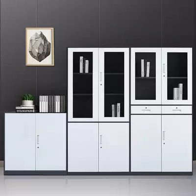 Office filing cabinet with lock data filing cabinet financial voucher storage cabinet small short cabinet