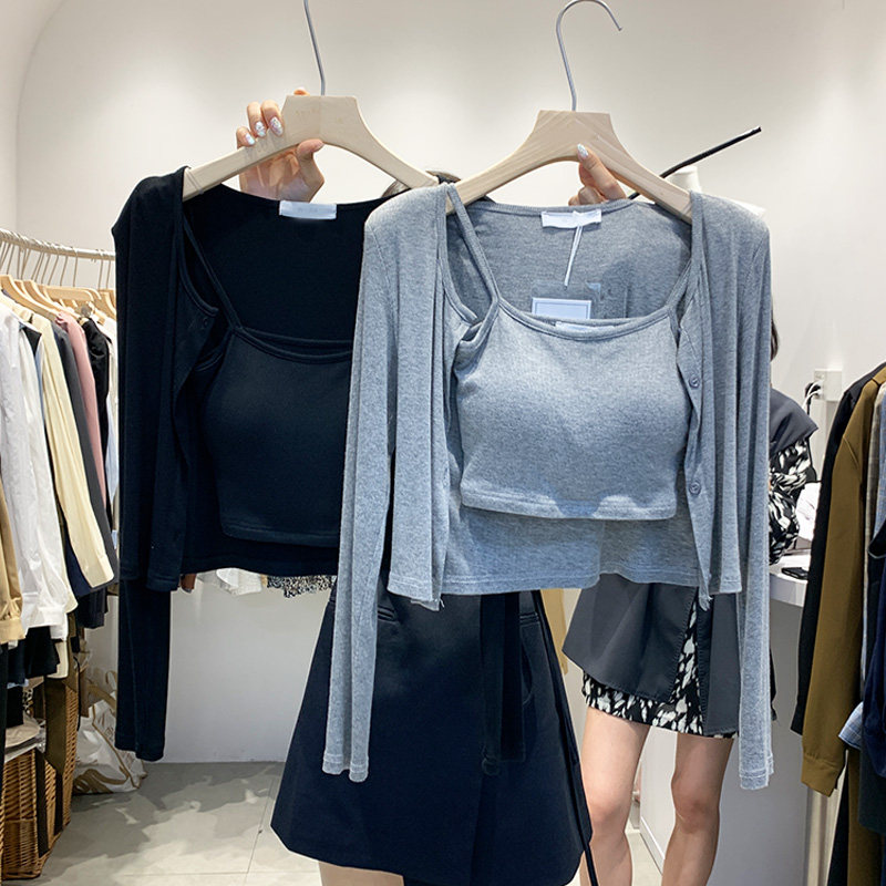 Cardiovert sunscreen small child wearing a hitchy street suit female short-style harness vest with a small coat of two sets of damp