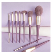 Flower Light Purple Fries Makeup Brush Suit Eye Shadow Brush Powder Bottom Brushed Ultra Soft Canton Brush Makeup Tool Bulk Powder Brush
