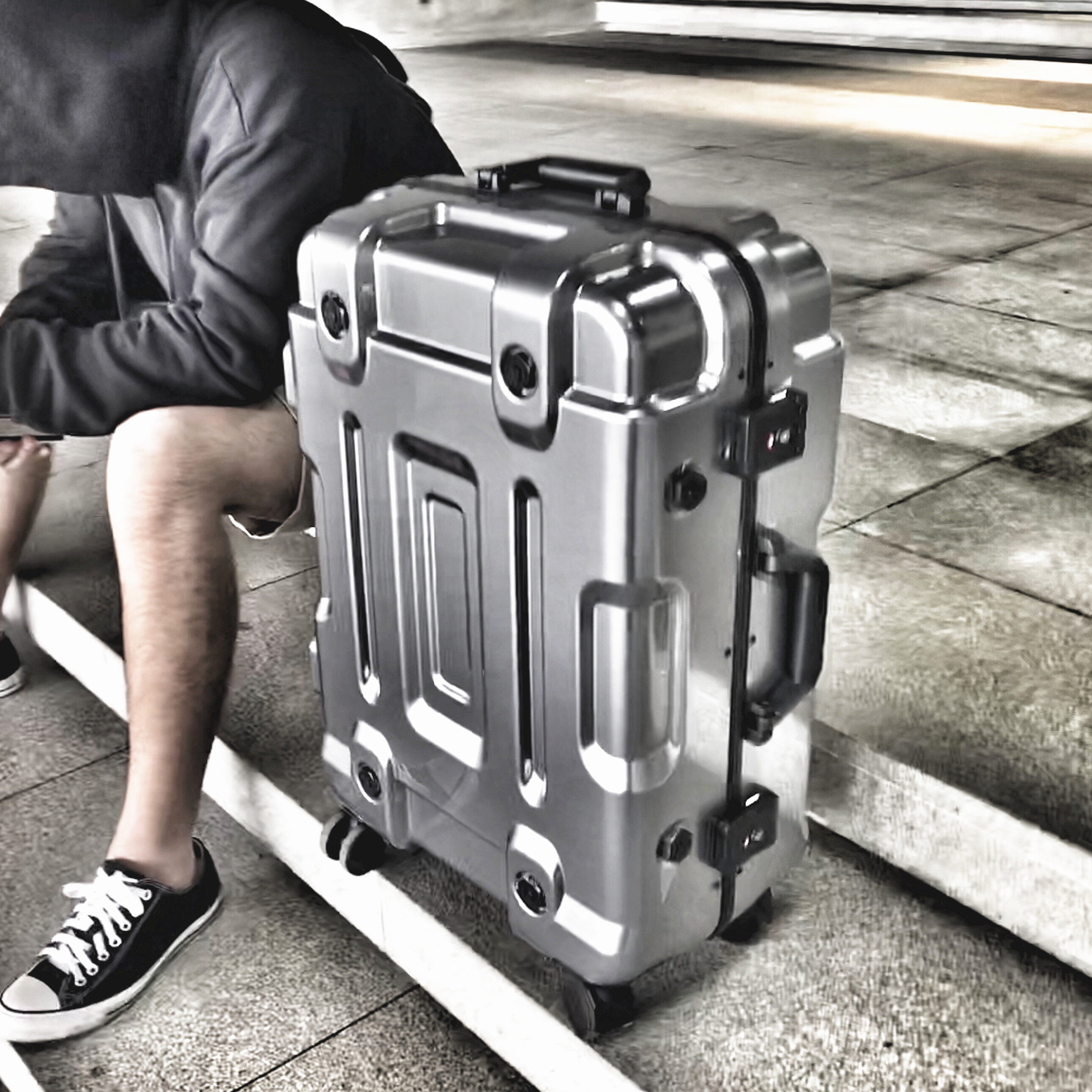 Luggage aluminum frame pan male trend fashion 28 luggage 20 boarding box 24 inch 26 silent pull box