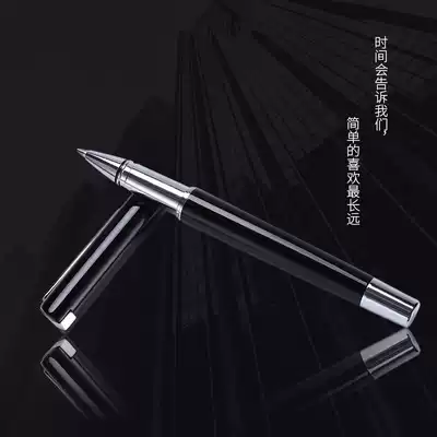 Canoka 2021 business men and women neutral lettering pen Korean creative simple black signature pen retro personality solid color literary metal practice water pen private custom stationery office supplies