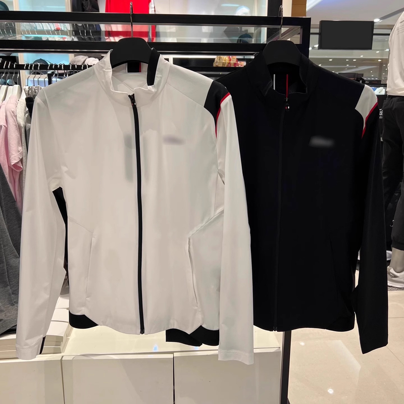 Golf Men's Long-Sleeved Jacket, Stand-Up Collar Windbreaker, Lightweight, Warm, Say Goodbye to Bulkiness, Outdoor Sports and Leisure Versatile Top