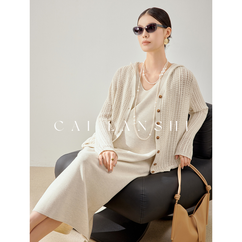 Maternity Dress Spring and Autumn 2026 New Style High-End Two-Piece Set for Pregnant Mothers, Knitted Cardigan Vest and Long Skirt Set Maternity Dress Spring and Autumn 2026 New Style High-End Two-Piece Set for Pregnant Mothers, Knitted Cardigan Vest and Long Skirt Set