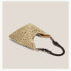 Summer Straw Woven Bag for Women 2026 New Style Seaside Vacation Beach Hollow Shoulder Tote Bag Woven Basket Bag