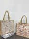[High-Quality Zipper Model] Large New Pu Surface Waterproof Large-Capacity Bag, Portable Shoulder Tote Bag, Versatile