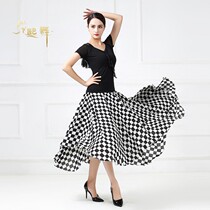 Summer new modern dance skirt breathable long skirt chiffon skirt ballroom dance dress